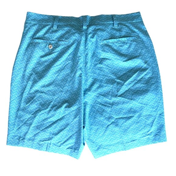 PGA Tour Mens Golf Shorts Blue Chevron NWOT Size 36 Quickdry Lightweight - Picture 5 of 7